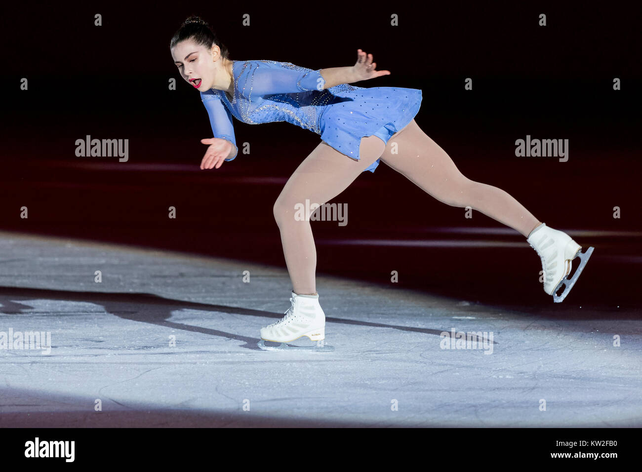 ZAGREB, CROATIA DECEMBER 09, 2017 Figure skating competition Golden