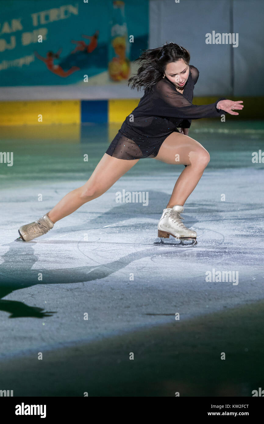 ZAGREB, CROATIA DECEMBER 09, 2017 Figure skating competition Golden