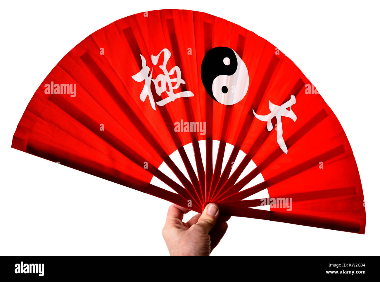 Tai Chi fan Stock Photo