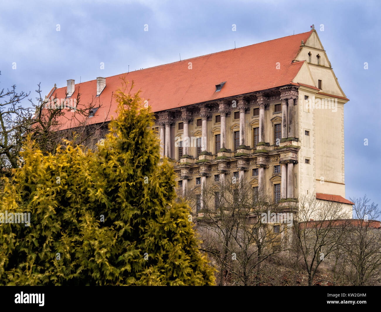 Renaissance castle Plumlov in Moravia, Czech Republic Stock Photo