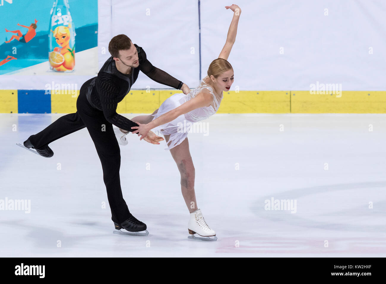 ZAGREB, CROATIA DECEMBER 08, 2017 Figure skating competition Golden