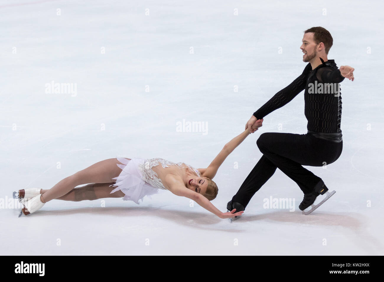 ZAGREB, CROATIA DECEMBER 08, 2017 Figure skating competition Golden