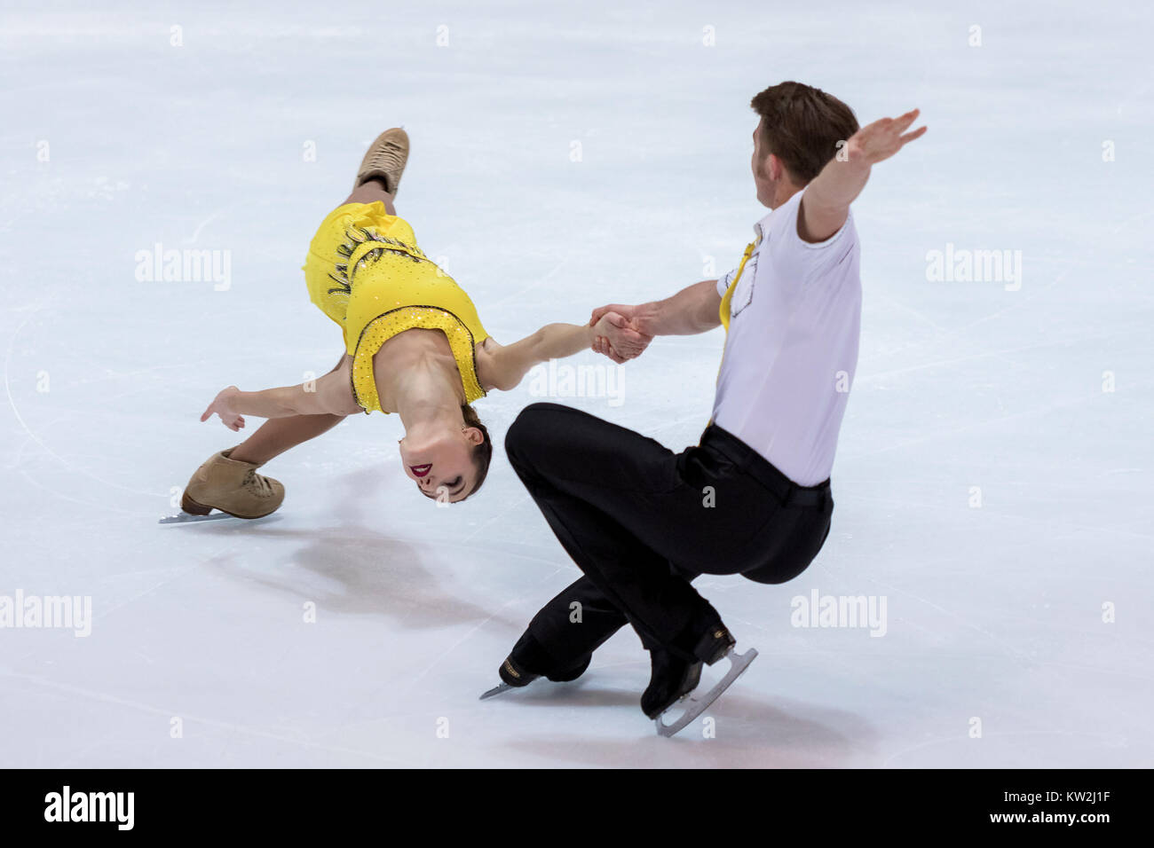 ZAGREB, CROATIA DECEMBER 08, 2017 Figure skating competition Golden
