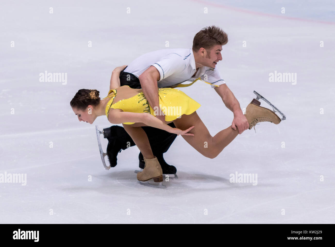 ZAGREB, CROATIA DECEMBER 08, 2017 Figure skating competition Golden