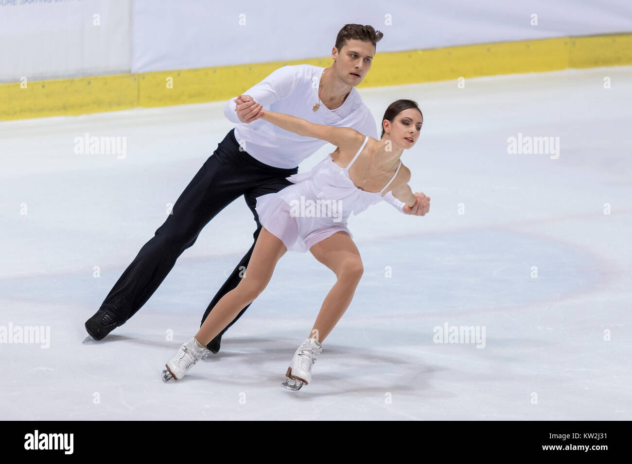 ZAGREB, CROATIA DECEMBER 08, 2017 Figure skating competition Golden
