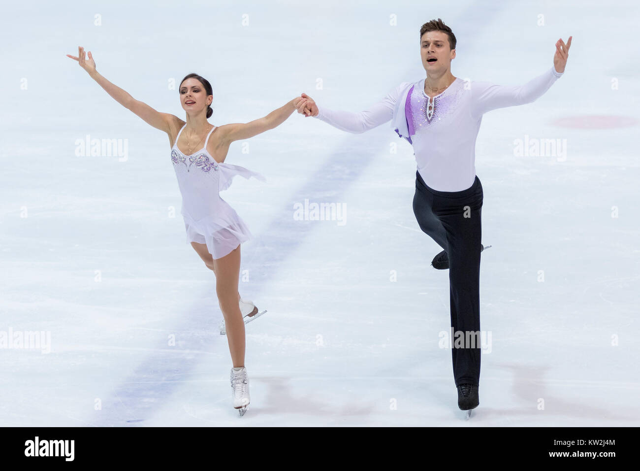 ZAGREB, CROATIA DECEMBER 08, 2017 Figure skating competition Golden