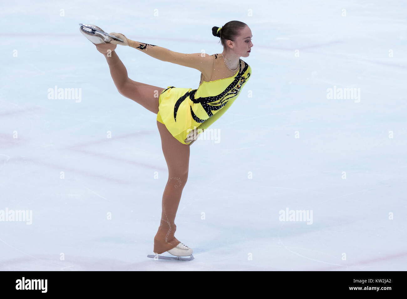 ZAGREB, CROATIA DECEMBER 08, 2017 Figure skating competition Golden