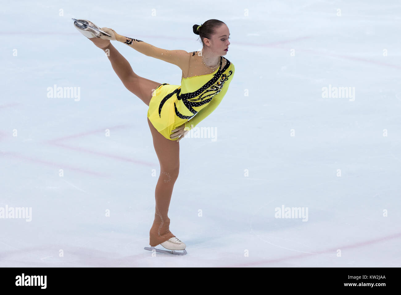 ZAGREB, CROATIA DECEMBER 08, 2017 Figure skating competition Golden