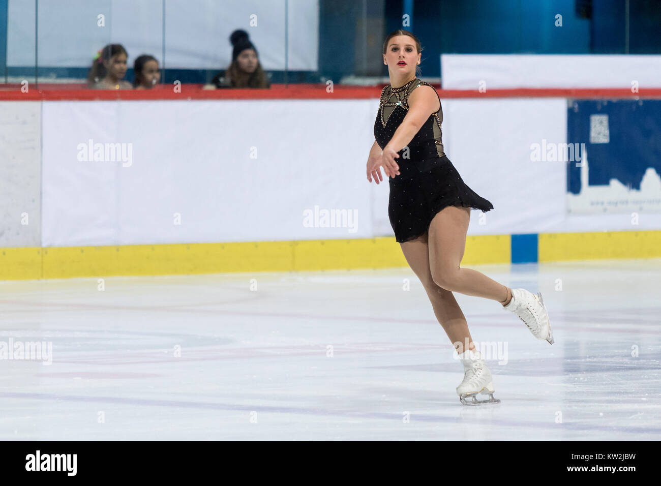 ZAGREB, CROATIA DECEMBER 08, 2017 Figure skating competition Golden