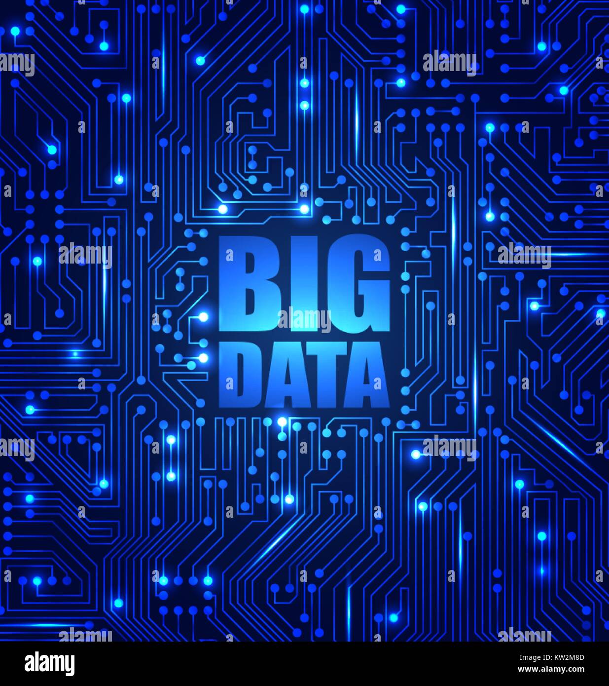 Concept of Electrical Circuit with Big Data 4V Visualization. Mining