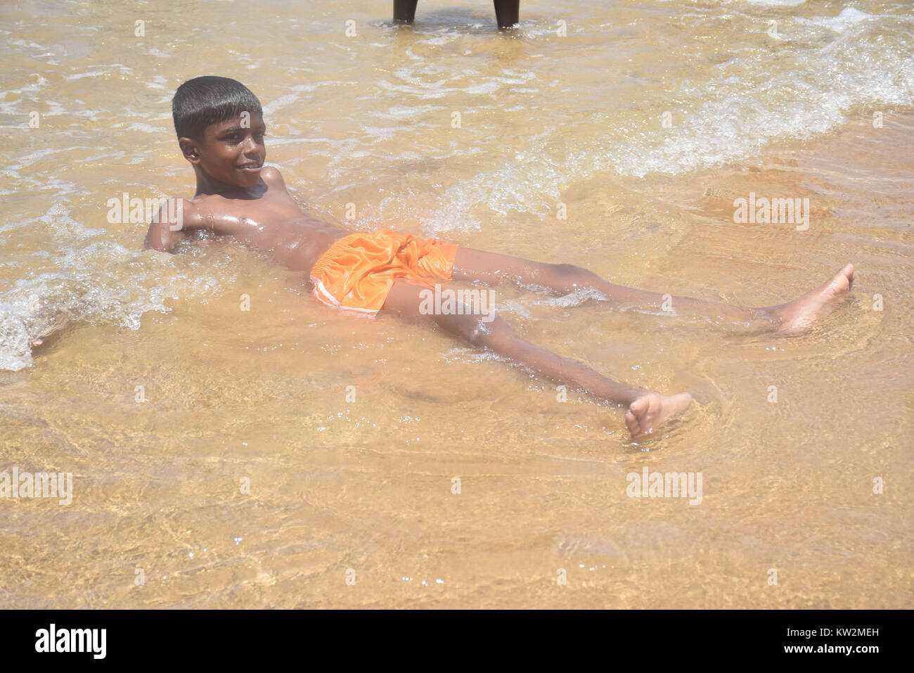boy bath in beach Stock Photo Alamy