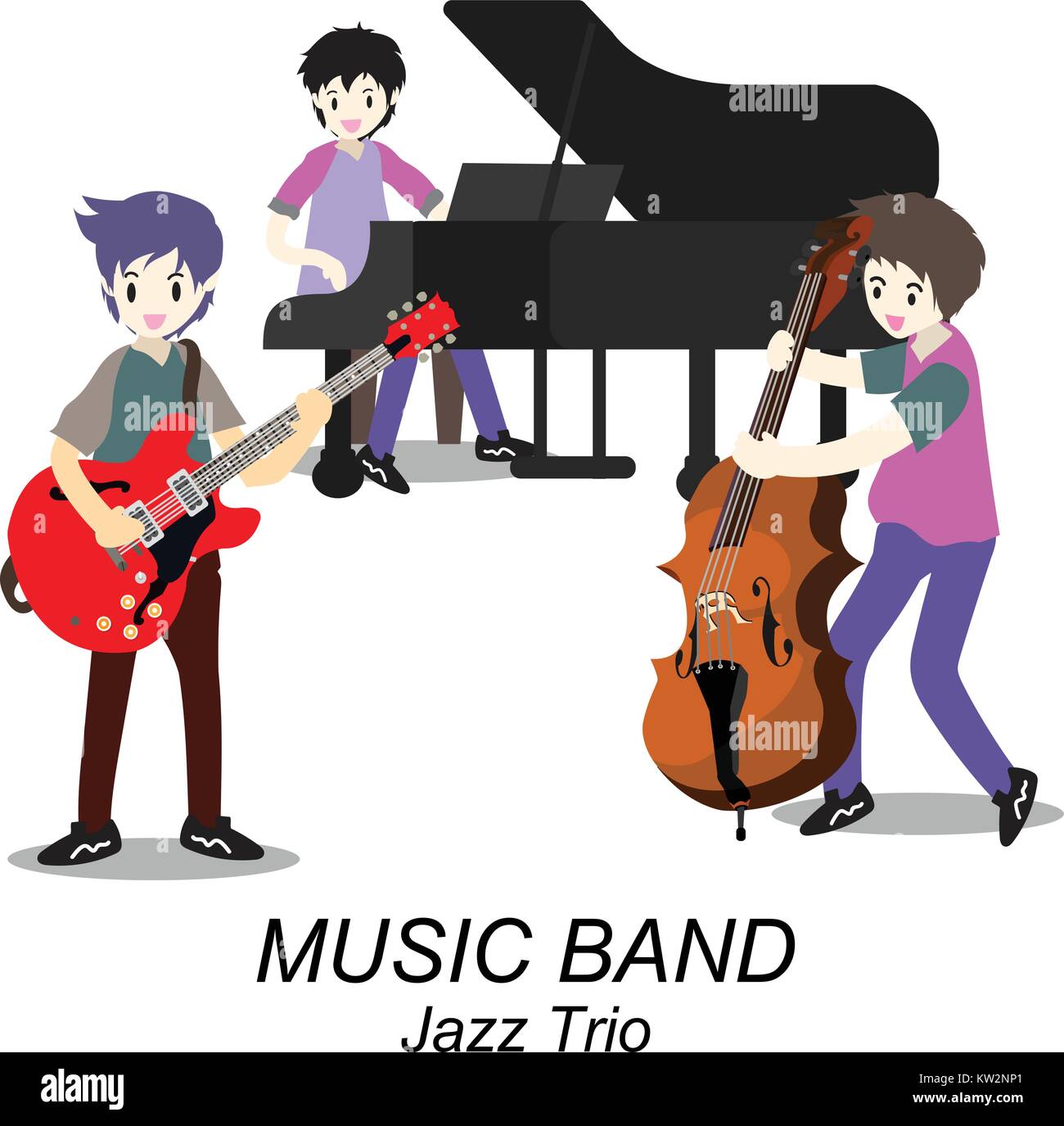 Male guitarist bassist in band hires stock photography and images Alamy