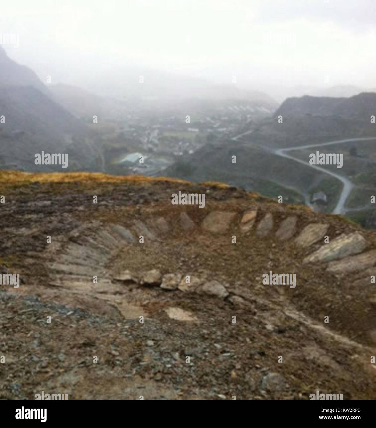 Blaenau Ffestiniog Mountain Biking Track Stock Photo Alamy