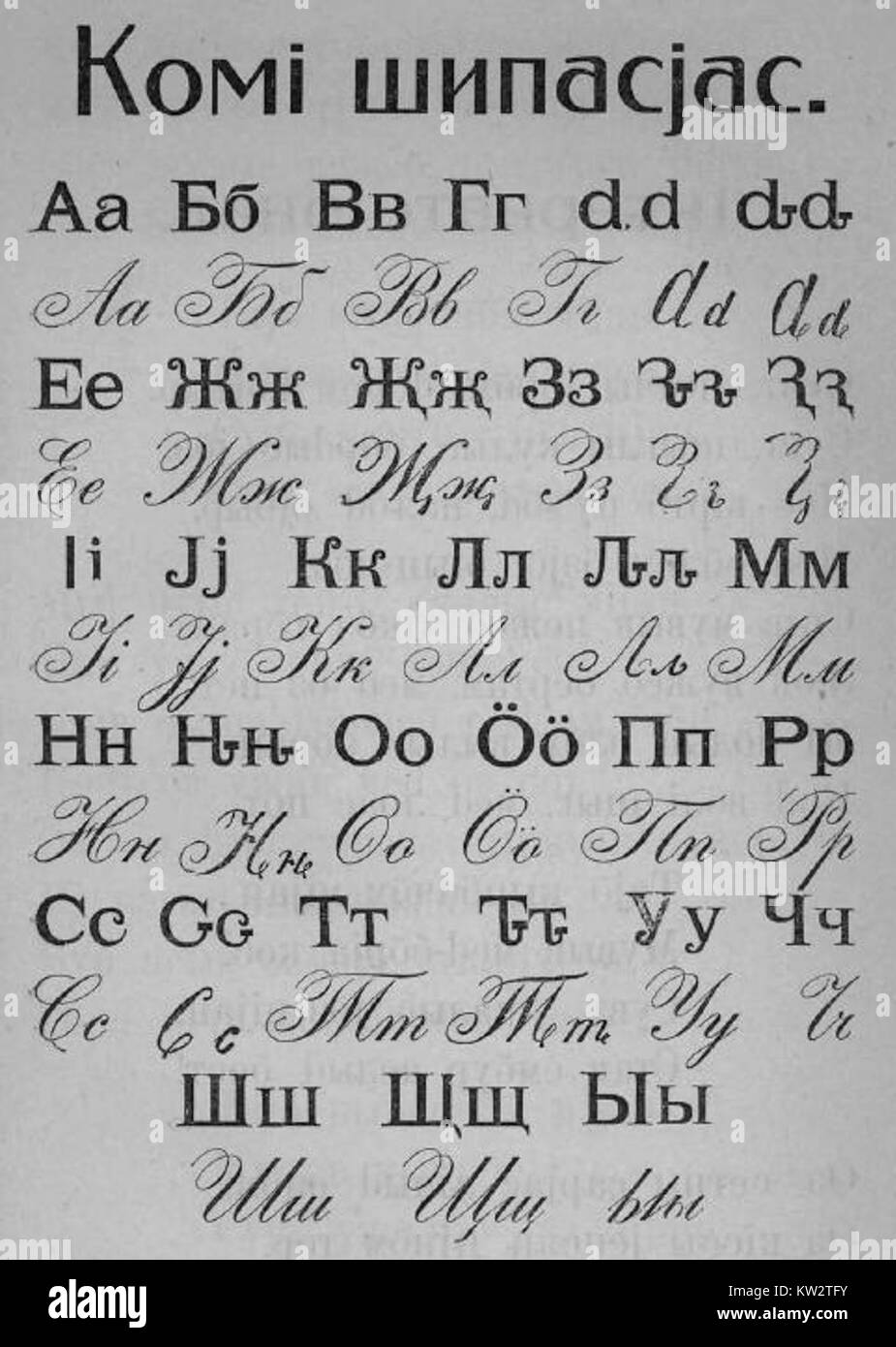 Komi Molodtsov s Alphabet Is A Writing System Created For The Komi Komi Molodtsov s Alphabet Is A Writing System Created For The Komi