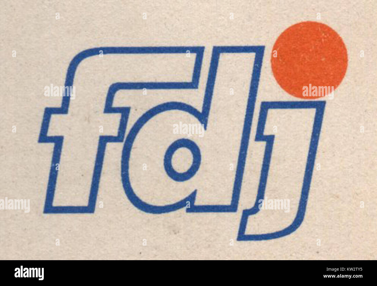 Logo fdj 1990 Stock Photo - Alamy