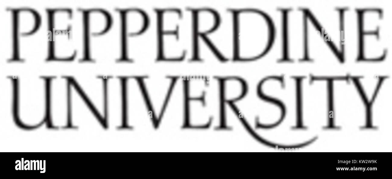The Pepperdine logo stacked represents the brand identity of Pepperdine