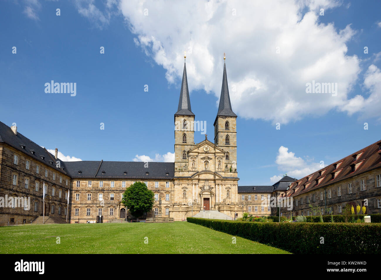 former Benedictine's cloister Saint Michael, Bamberg, ehemaliges Benediktinerkloster St Michael Stock Photo