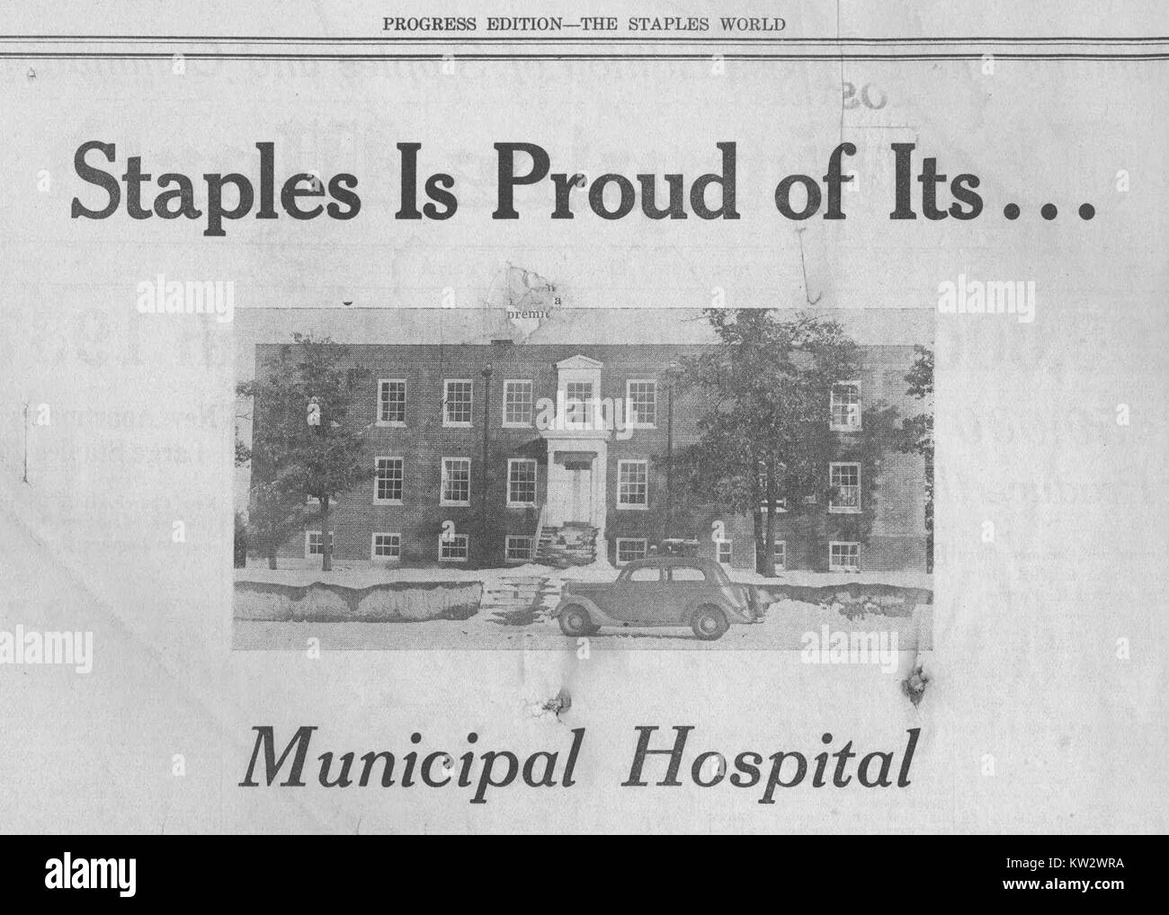 Staples Municipal hospital Stock Photo Alamy
