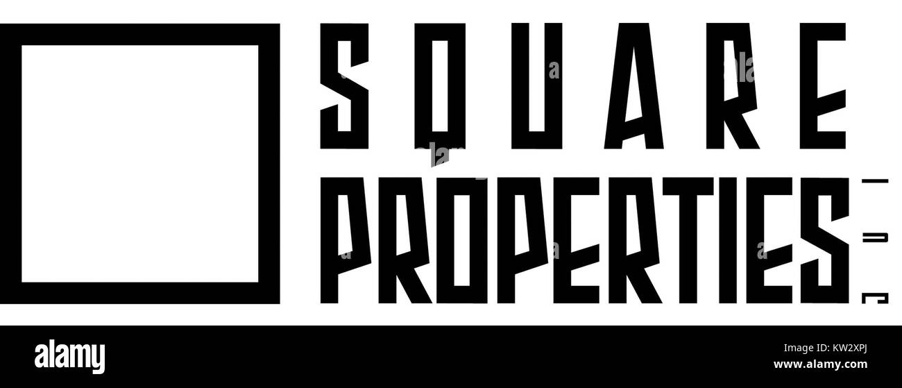 Square.Properties.Logo Stock Photo