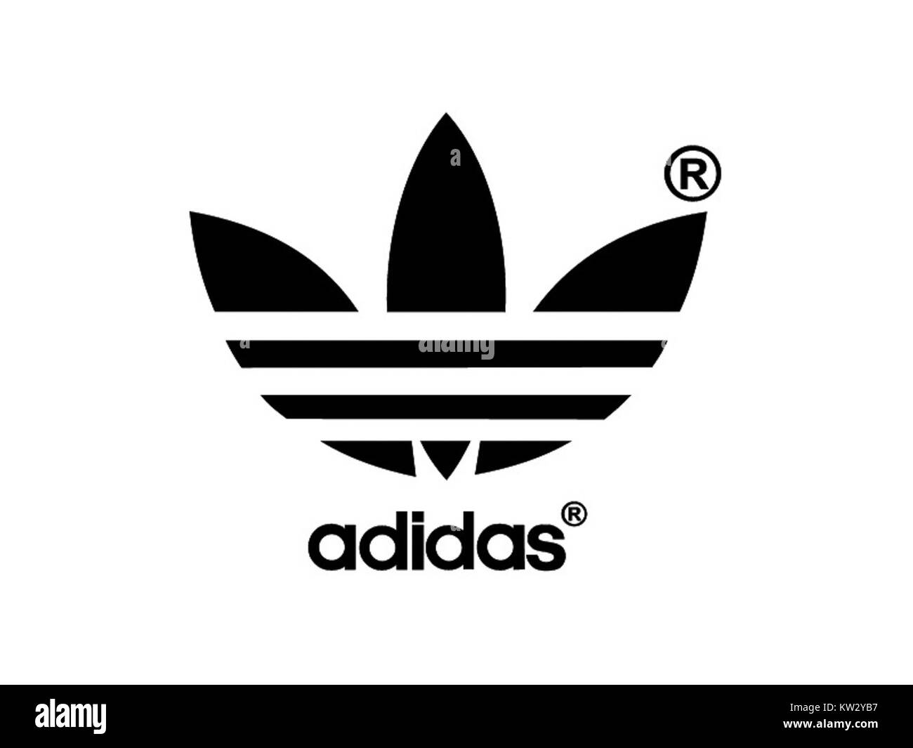 Adidas logo Black and White Stock Photos & Images - Alamy