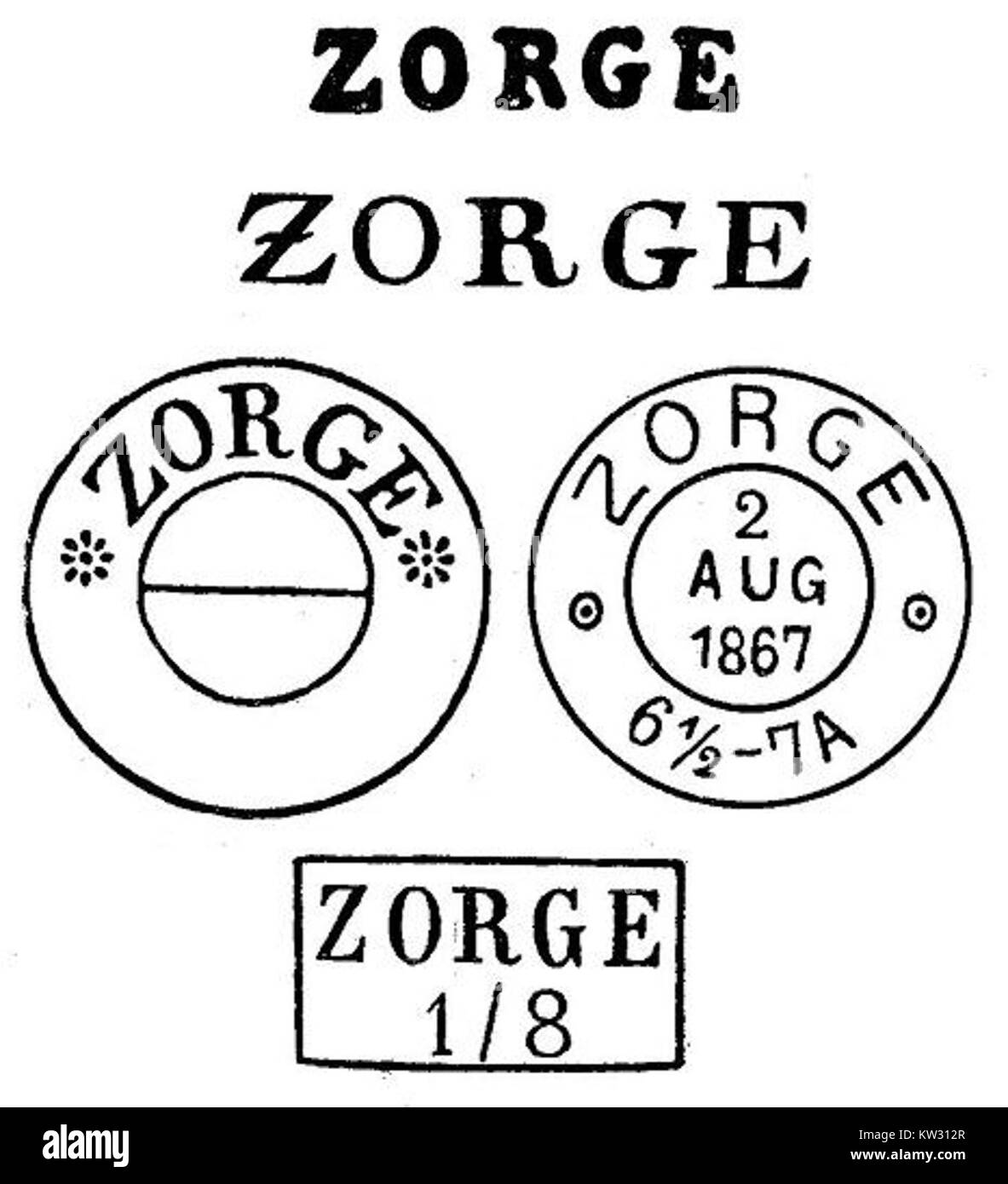 This is a historical postmark (poststempel) associated with Richard ...