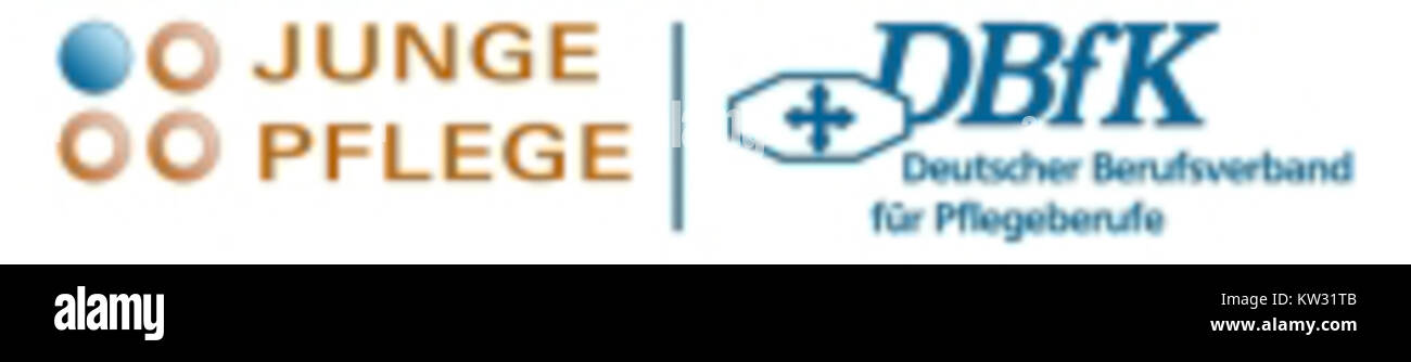 The logo represents *Junge Pflege*, a German organization focused on advocating for the care and welfare of the younger generation. It symbolizes their mission to improve youth care services. Stock Photo