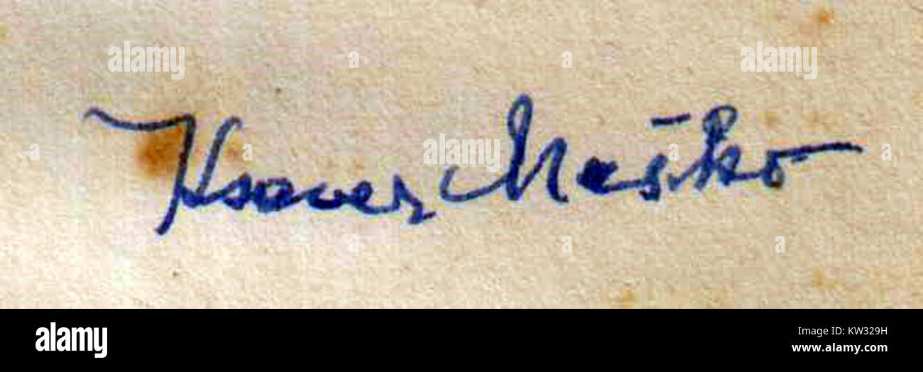 Handwritten ink signature hi-res stock photography and images - Alamy