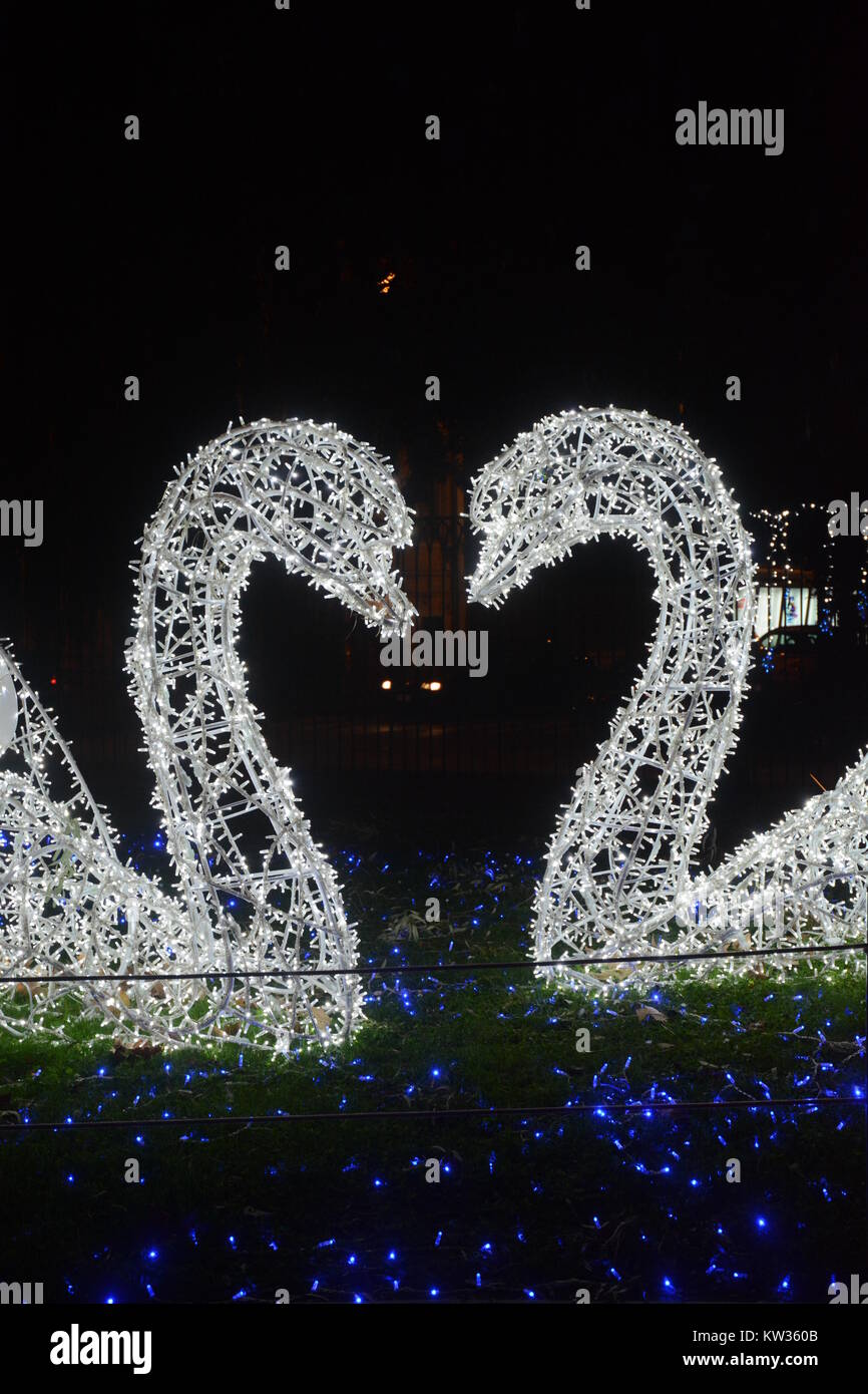 CHRISTMAS LIGHTS IN SALERNO, SOUTH ITALY Stock Photo Alamy