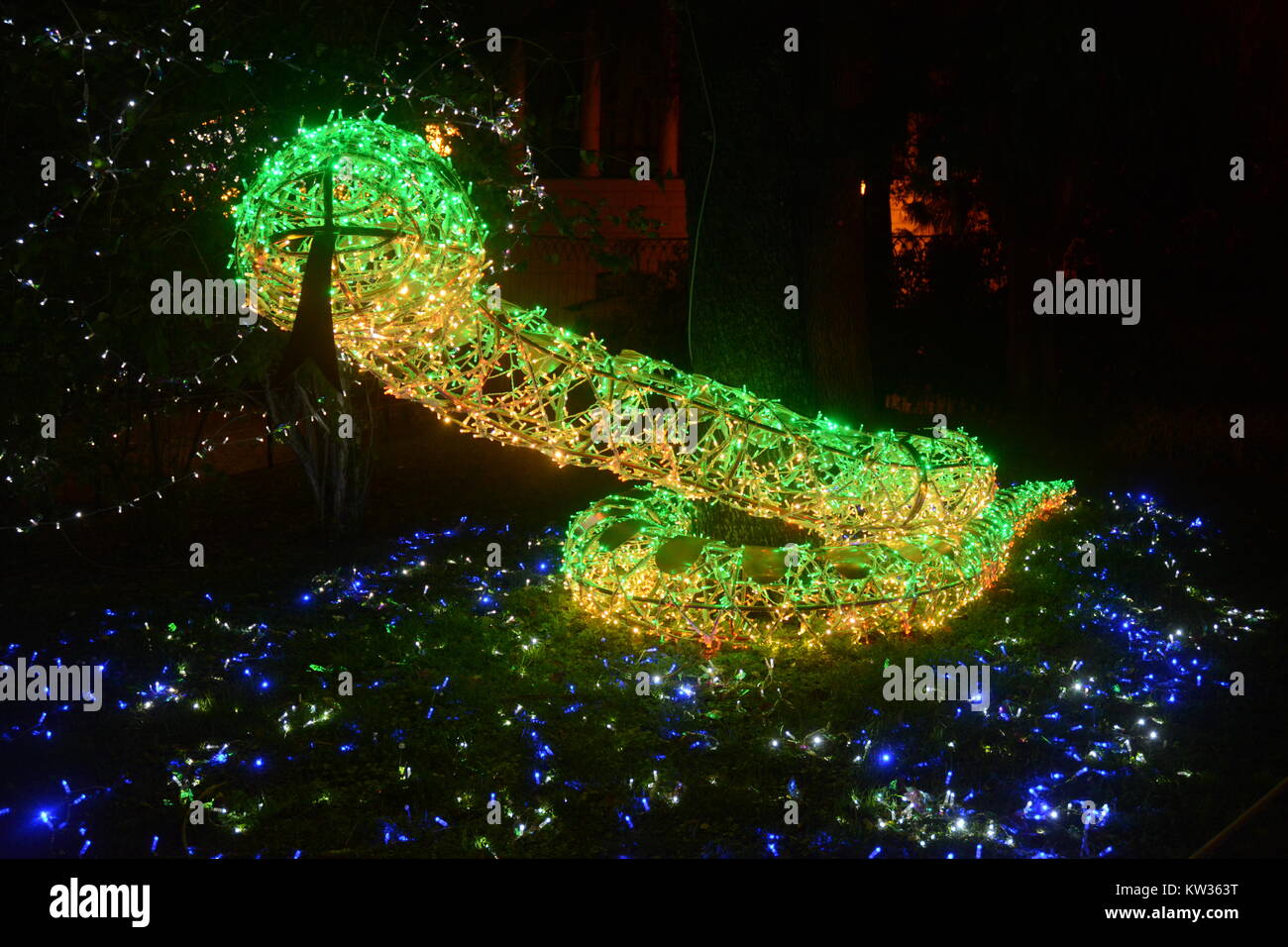 CHRISTMAS LIGHTS IN SALERNO, SOUTH ITALY Stock Photo Alamy