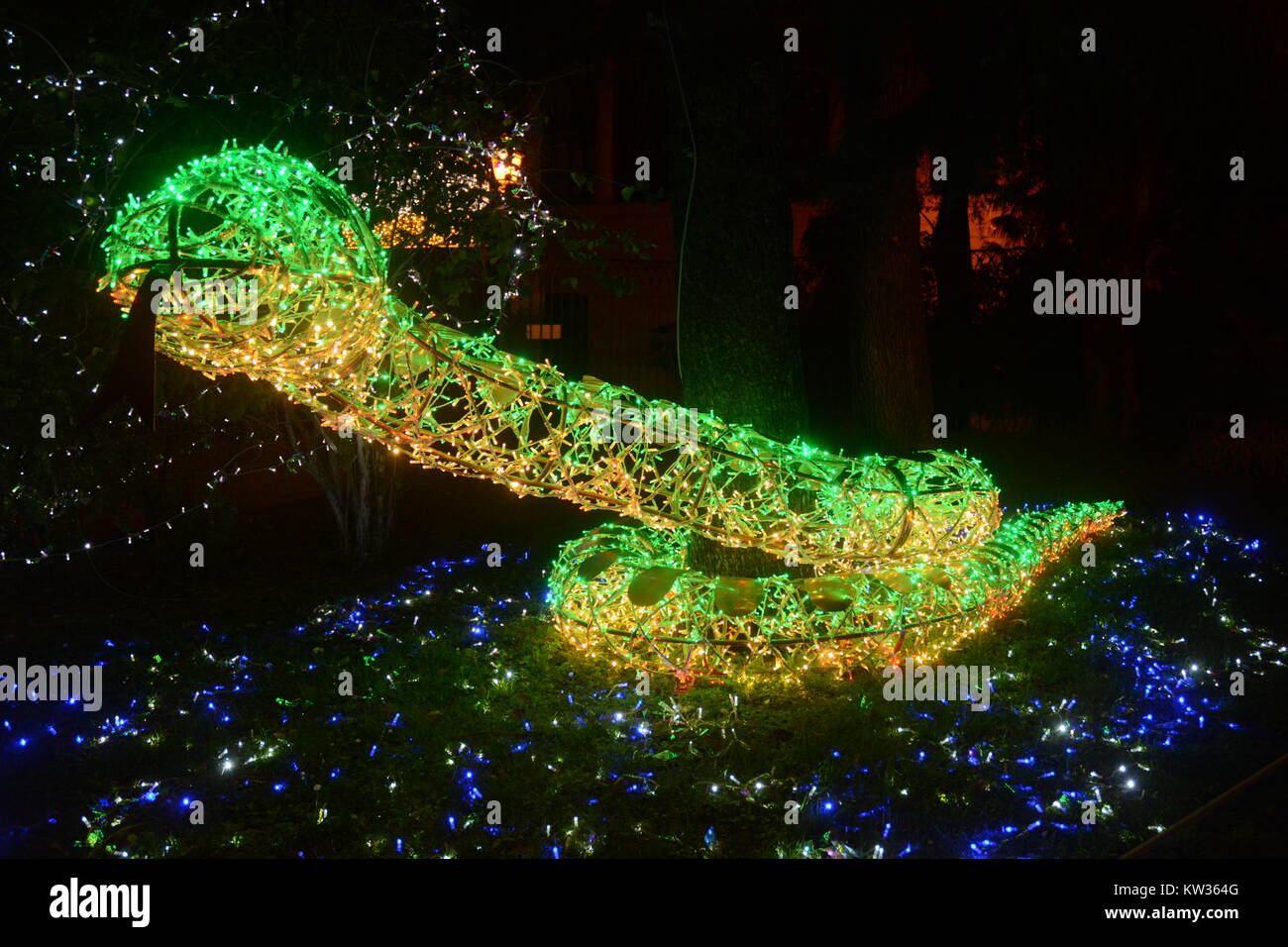 CHRISTMAS LIGHTS IN SALERNO, SOUTH ITALY Stock Photo Alamy