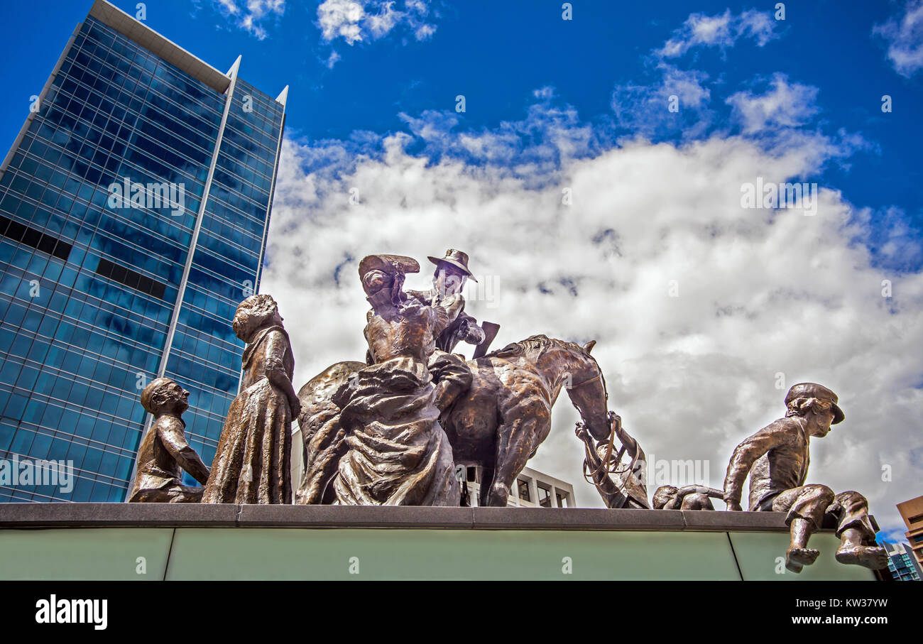 Statue on King Square Brisbane Queensland Australia Stock Photo