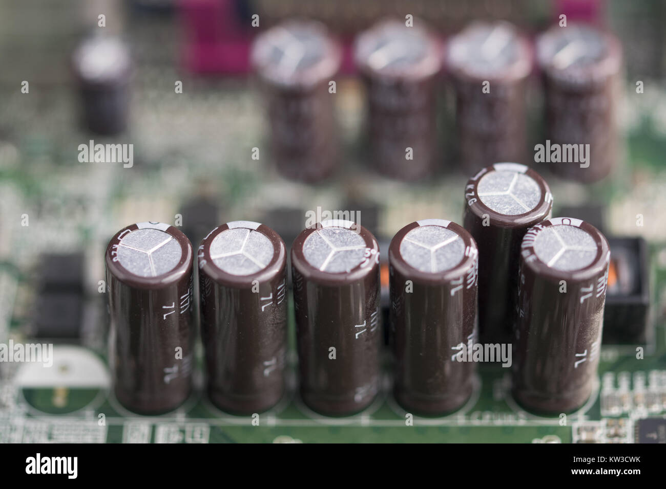 componentry of a motherboard of a pernonal computer Stock Photo - Alamy