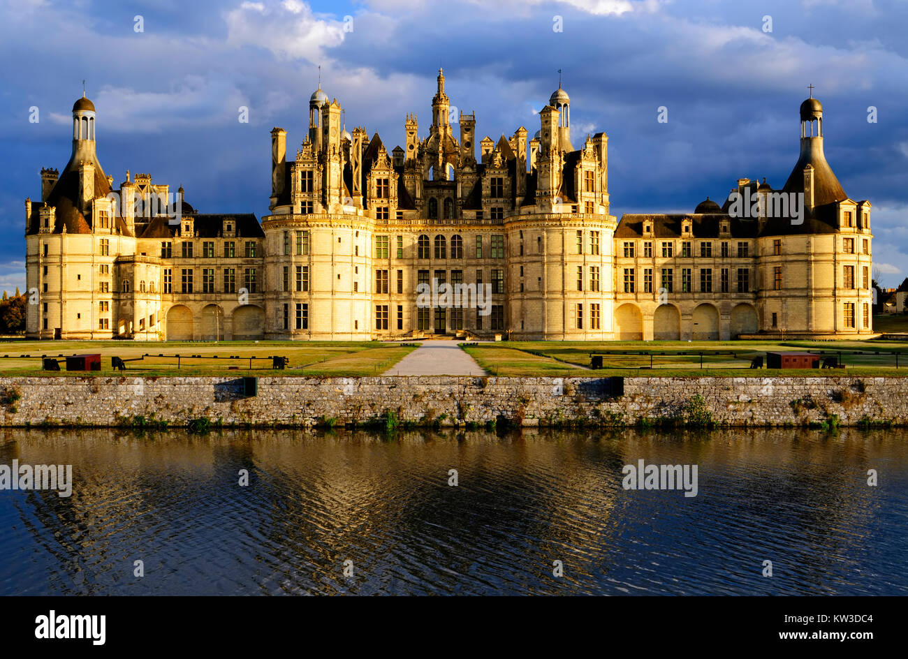 Chateau de Chambord - Castle of Chambord, Loire Valley, France Stock Photo
