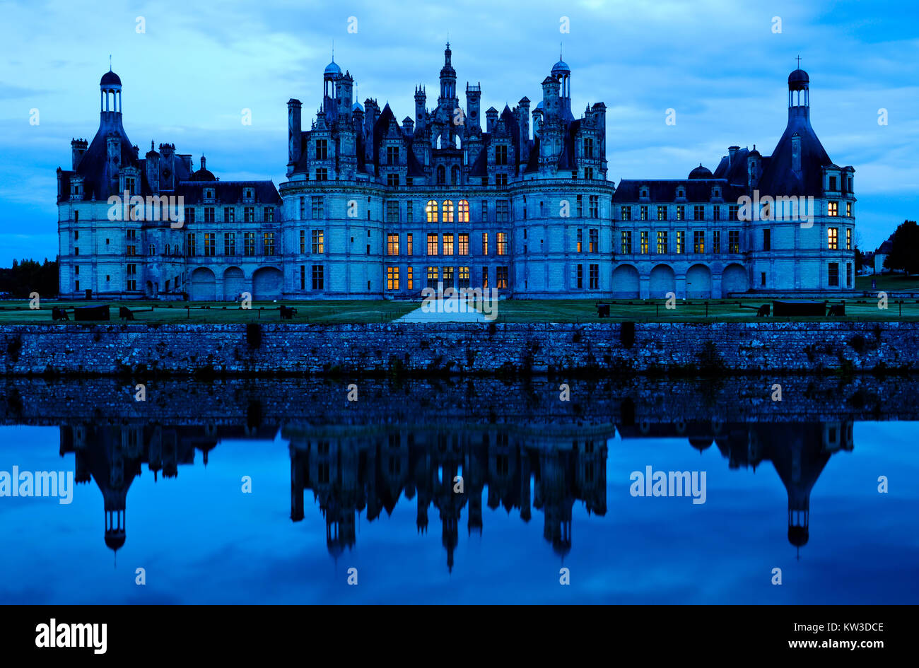 Chateau de Chambord Castle of Chambord, Loire Valley, France Stock