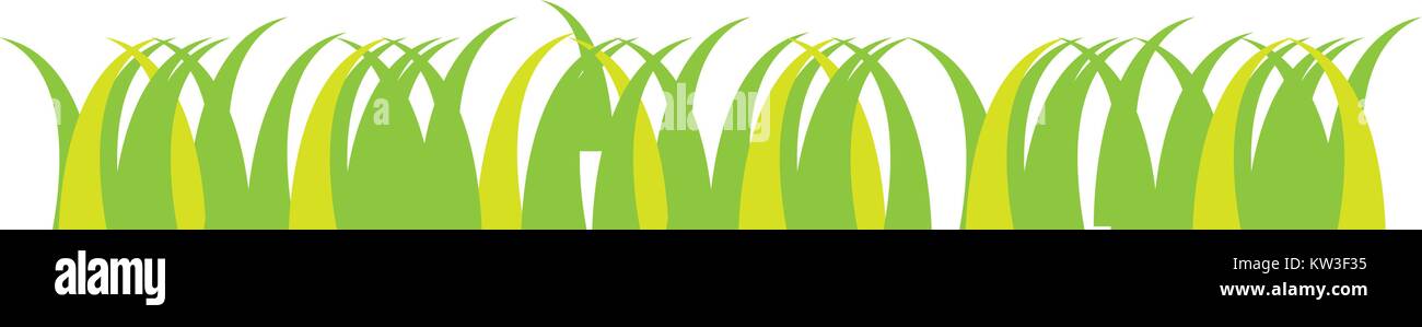 colorful grass fiel plant nature design vector illustration Stock ...