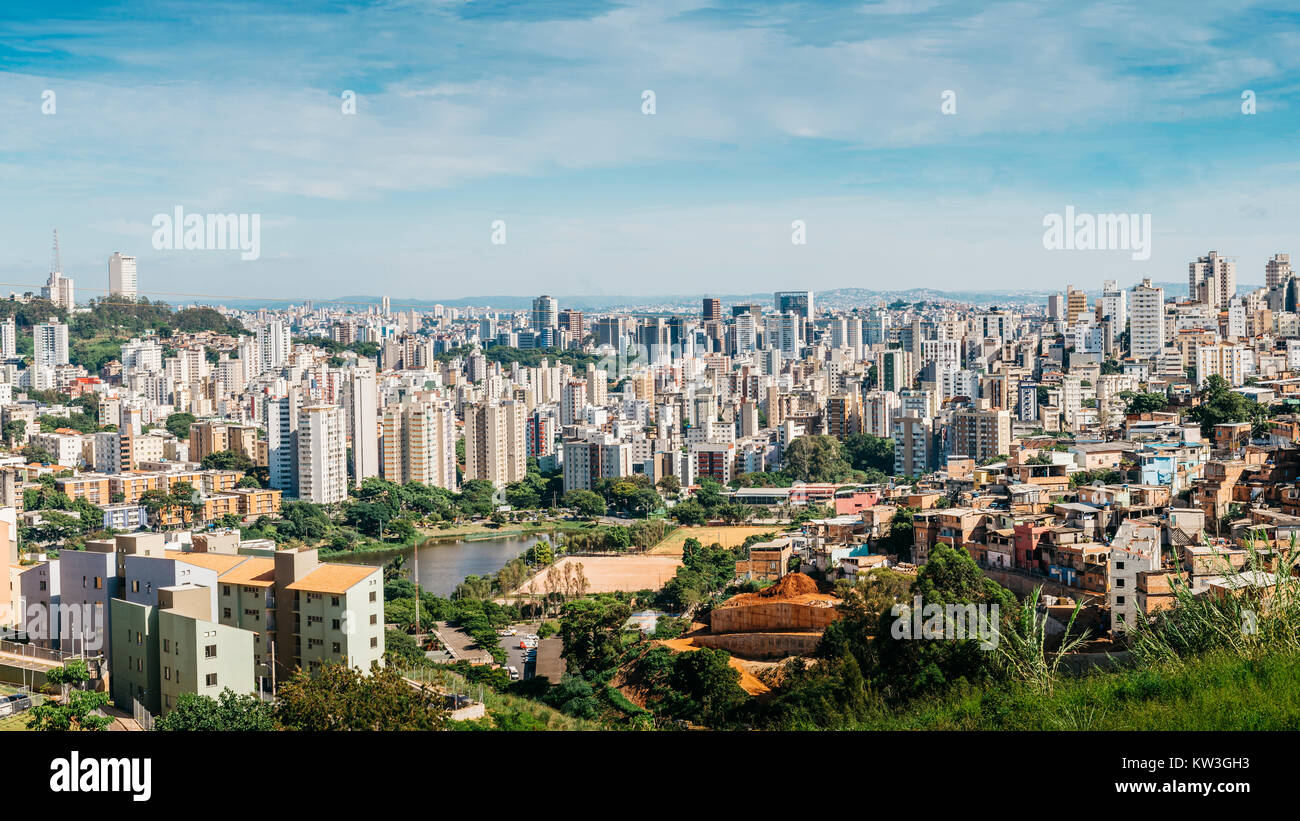 Belo Horizonte meaning Beautiful Horizon is the sixth largest city in Brazil and capital of the South-eastern state of Minas Gerais, Brazil Stock Photo