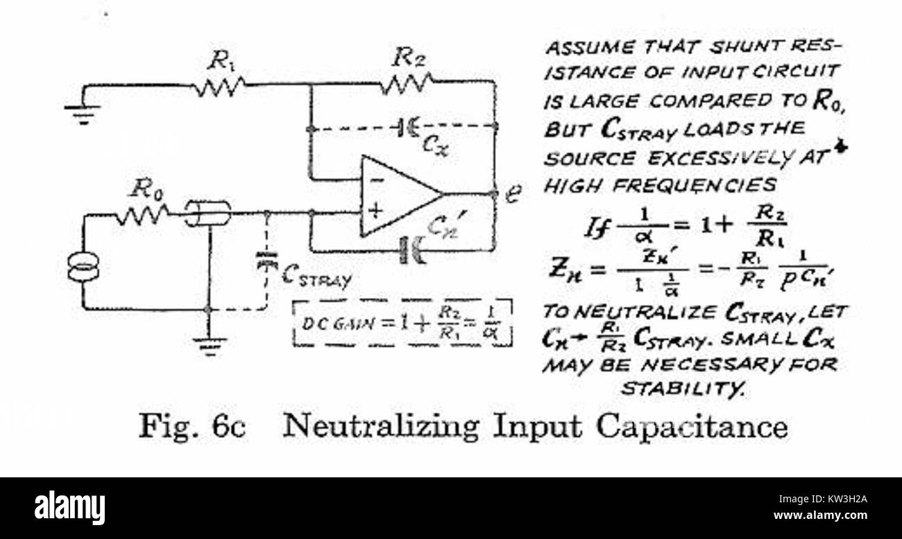 Neutralizing input capacitance Stock Photo Alamy