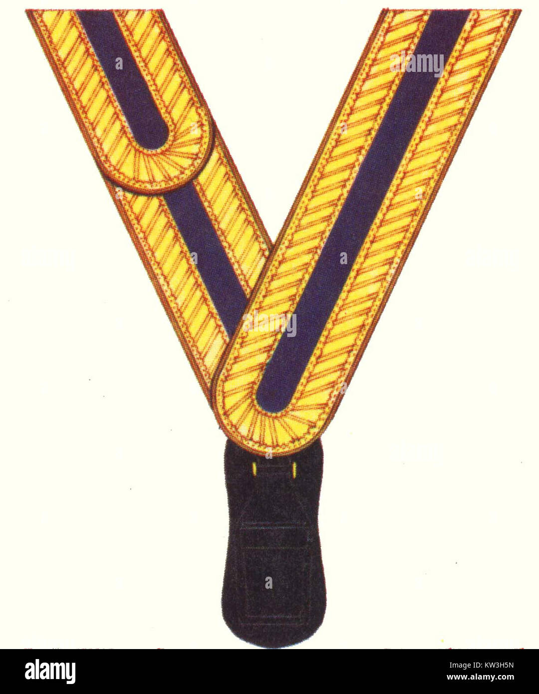 Governor's Pirate Sash Imperial Blue N Gold