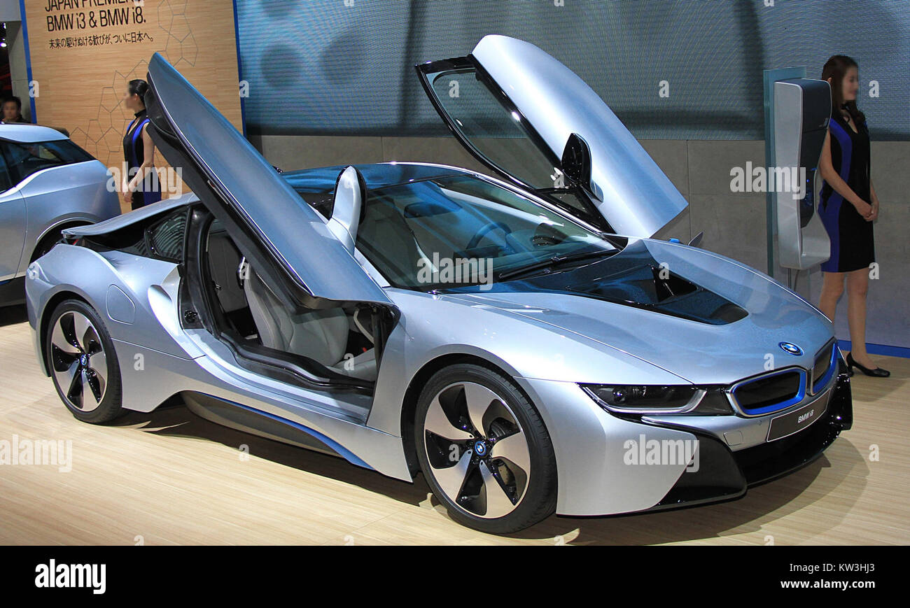 BMW i8 at TMS 2013 Stock Photo