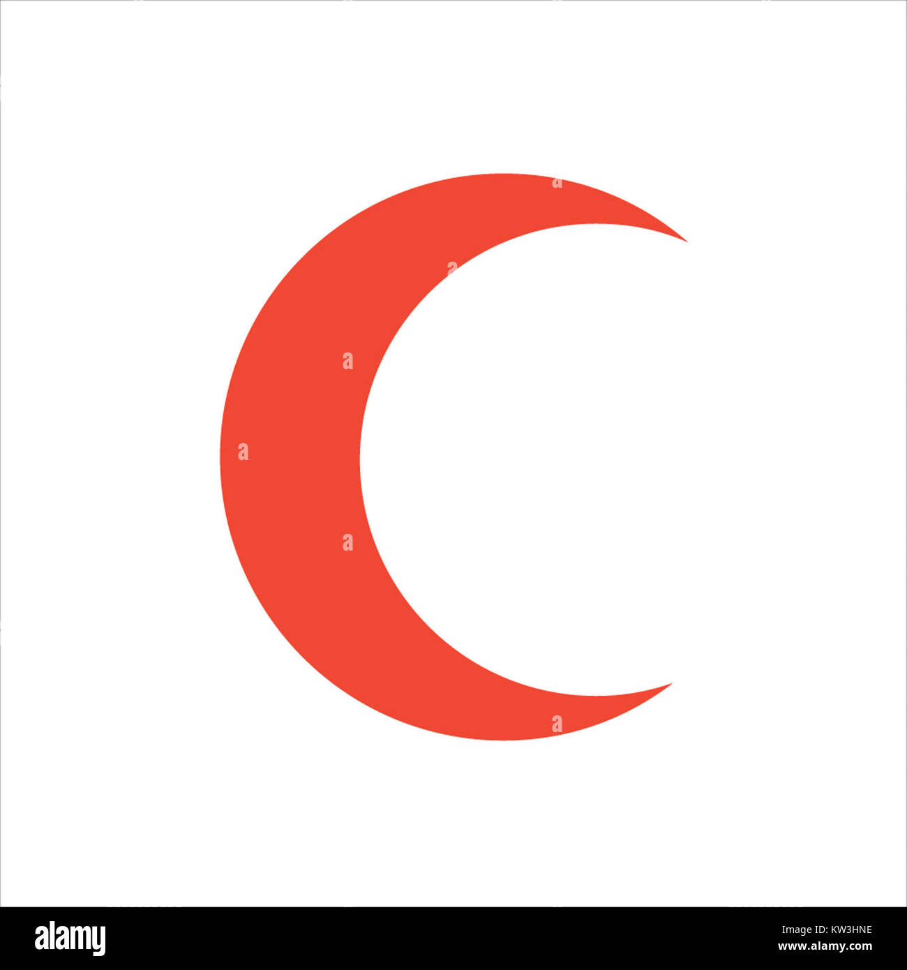 Red crescent logo Stock Photo Alamy