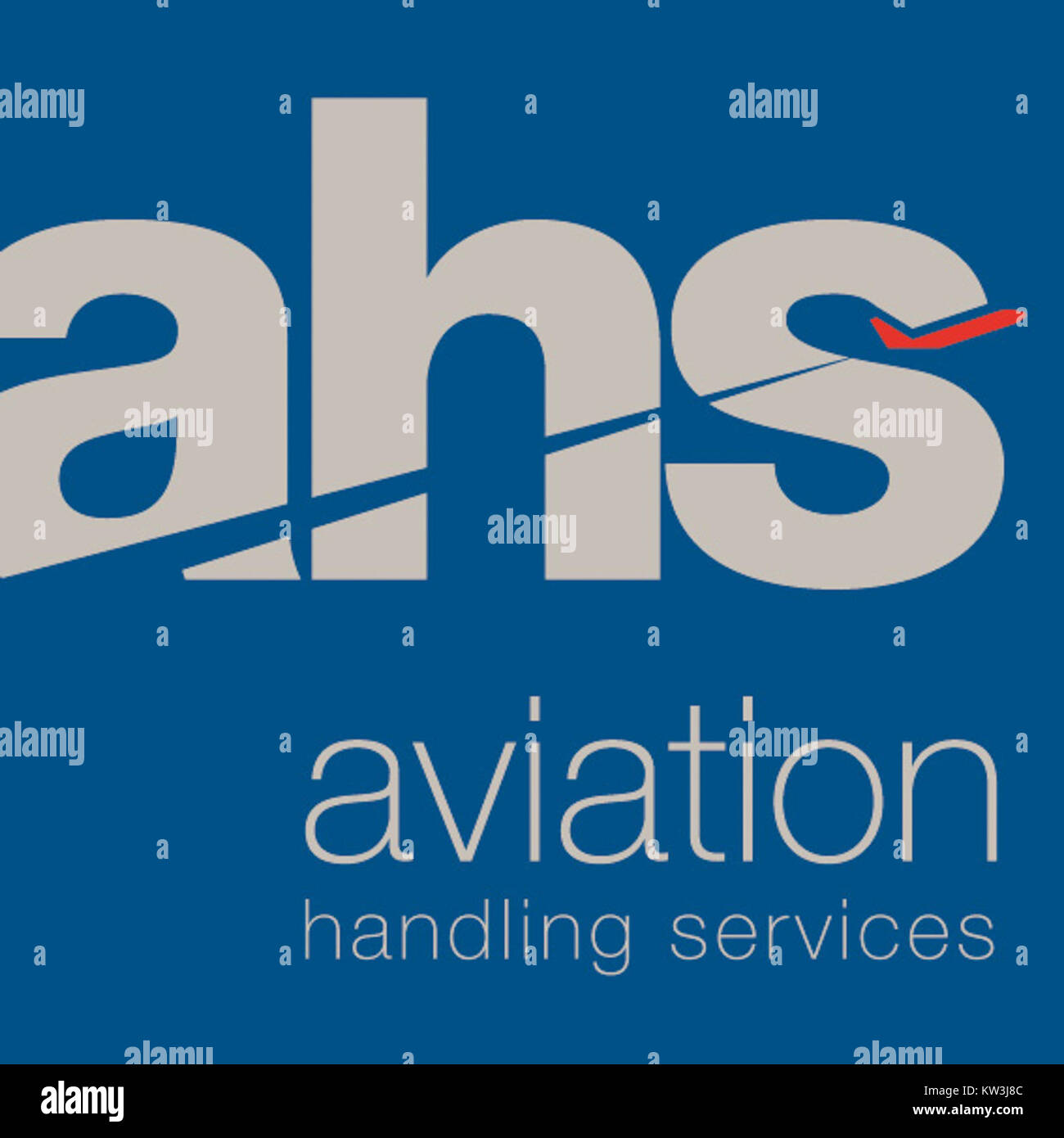 Logo AHS Aviation Handling Services GmbH Stock Photo Alamy