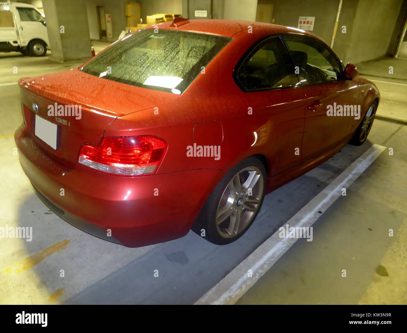 The BMW 135i Coupe (E82) is a luxury sports car featuring a sleek rear ...