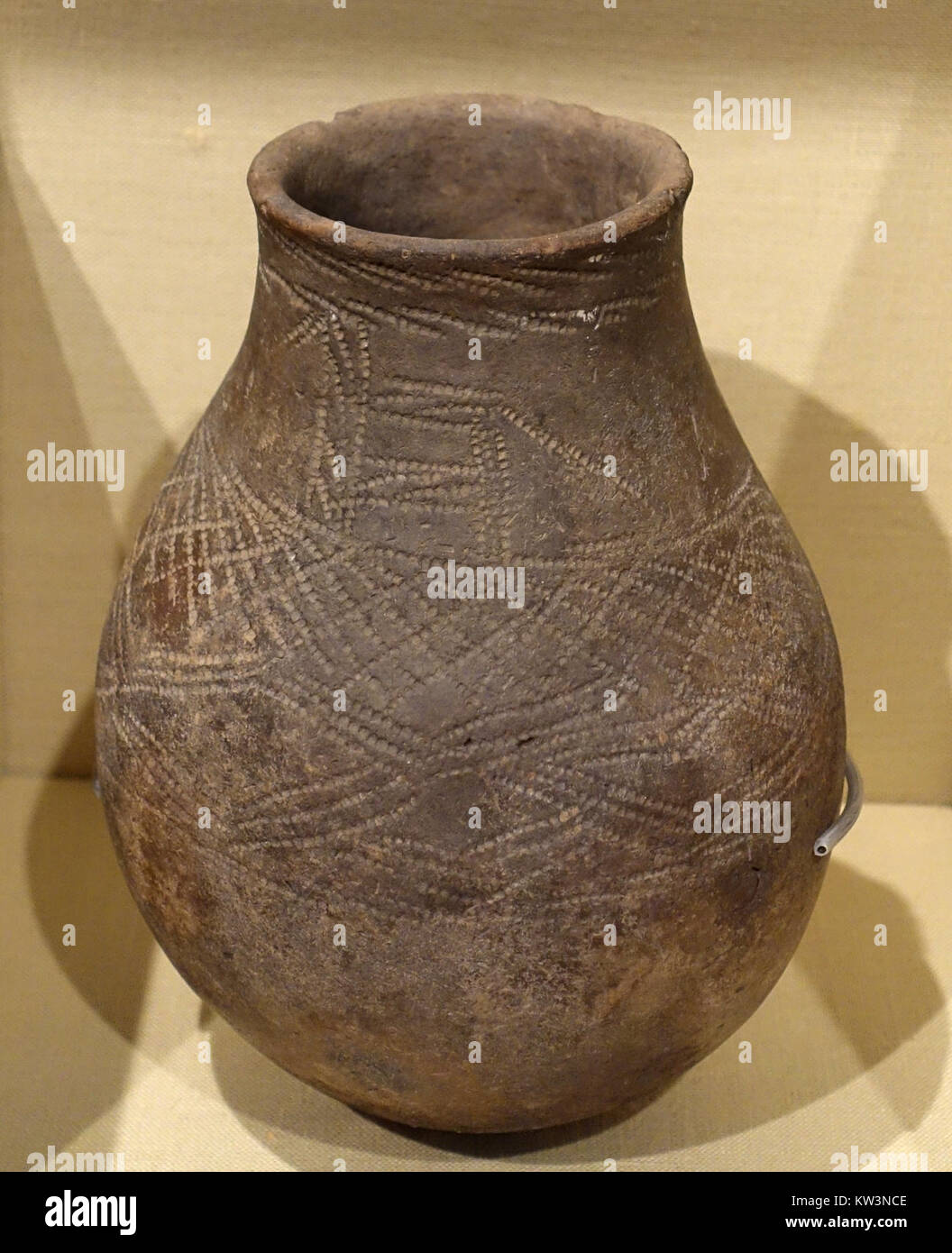 This black incised jar was discovered at Qustul, Nubia, dating back to ...
