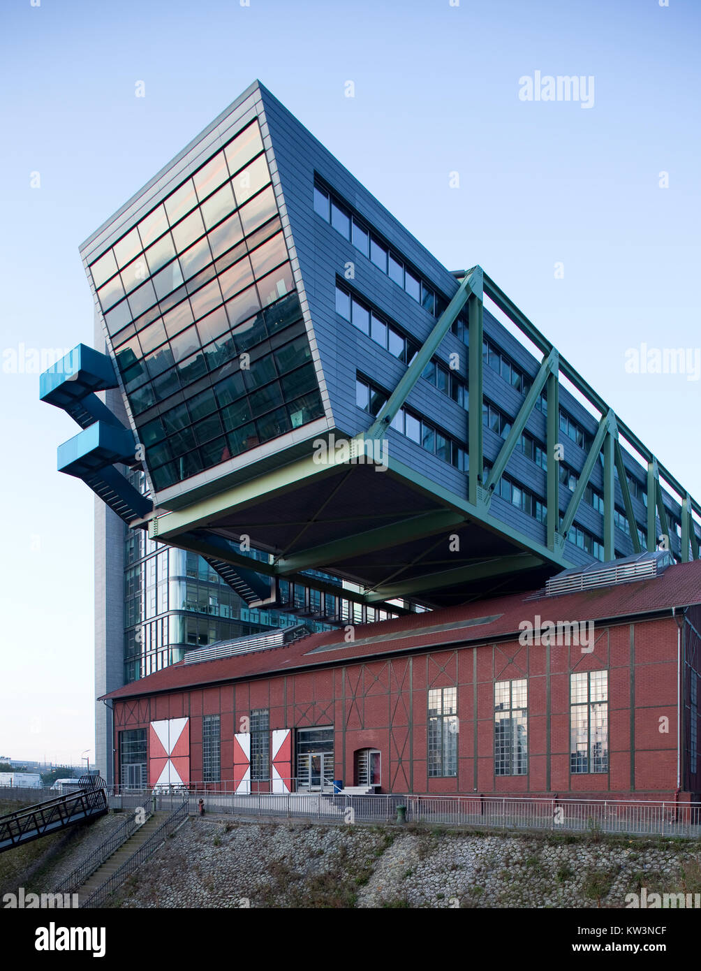 'Port Event Center' at the 'Medienhafen' in Düsseldorf, Germany at the River Rhine Stock Photo