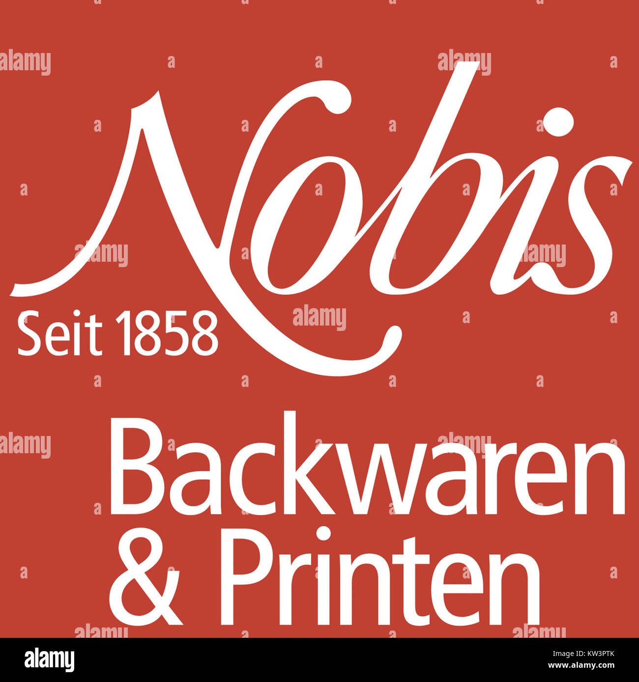 Logo Nobis Printen Aachen Stock Photo Alamy
