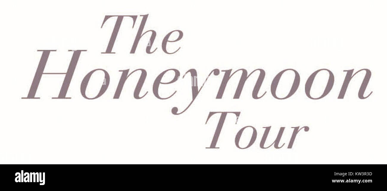 The Honeymoon Tour Logo Stock Photo Alamy
