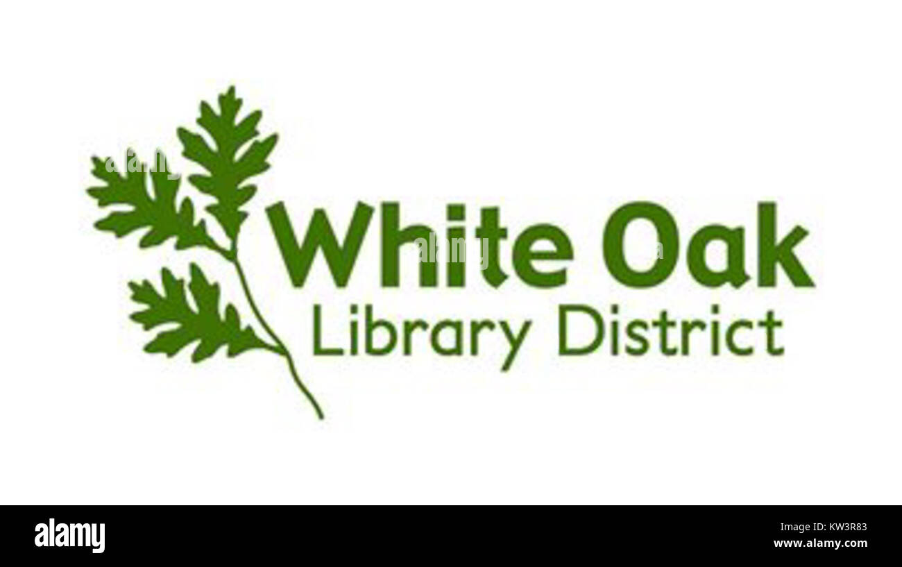White Oak Library District Logo KW3R83 