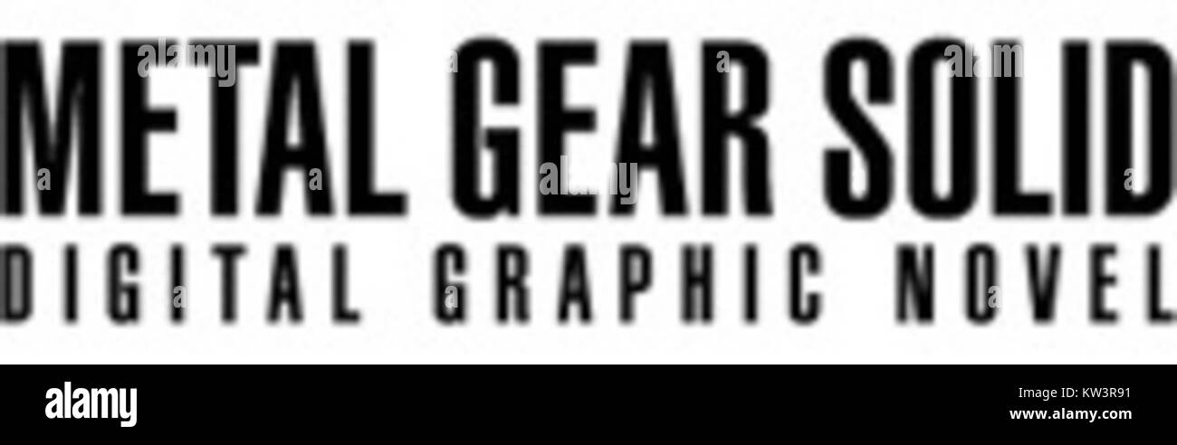Metal Gear Solid Digital Graphic Novel logo Stock Photo
