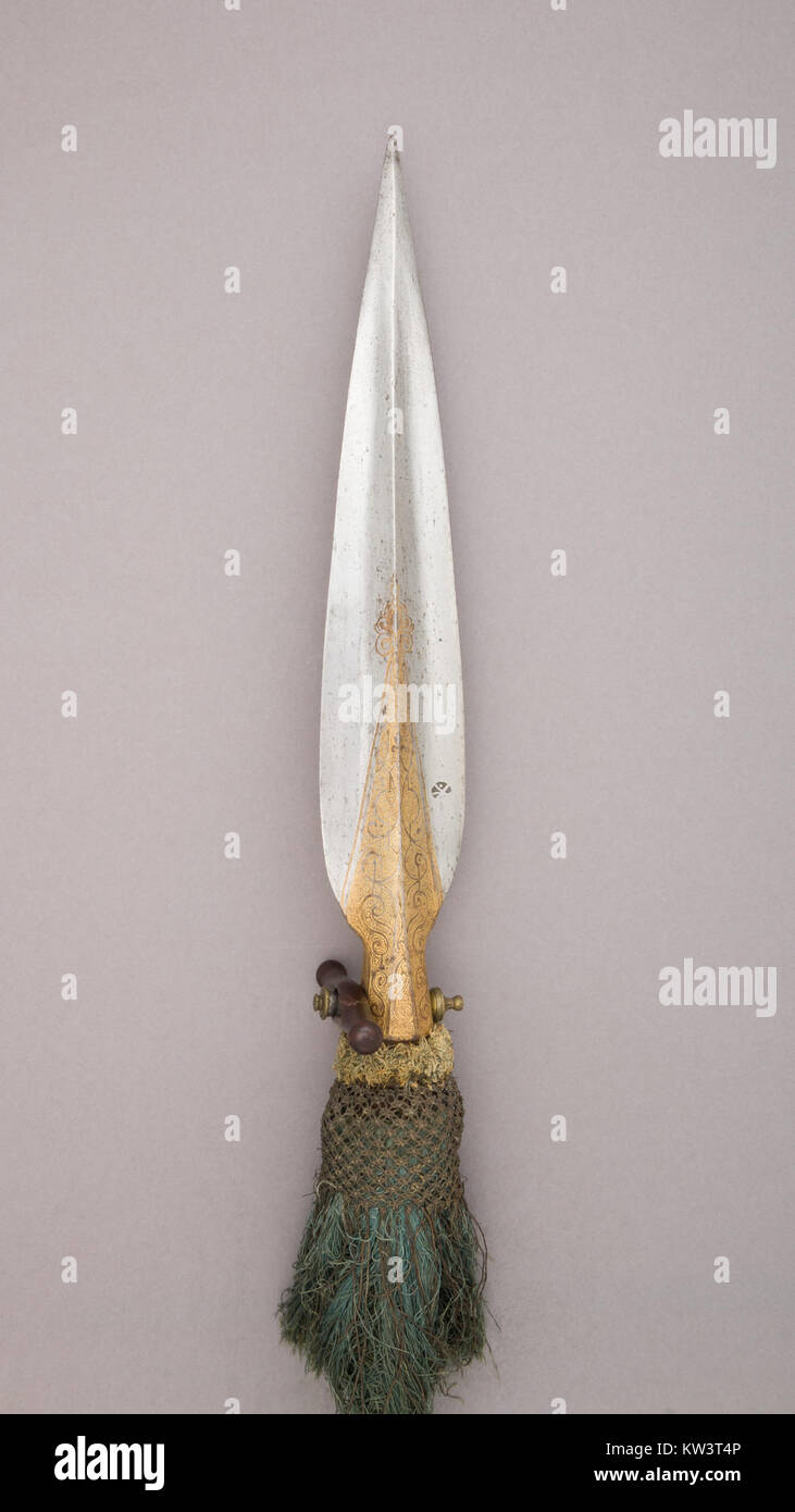 The Boar Spear, displayed at the Metropolitan Museum of Art, is a ...