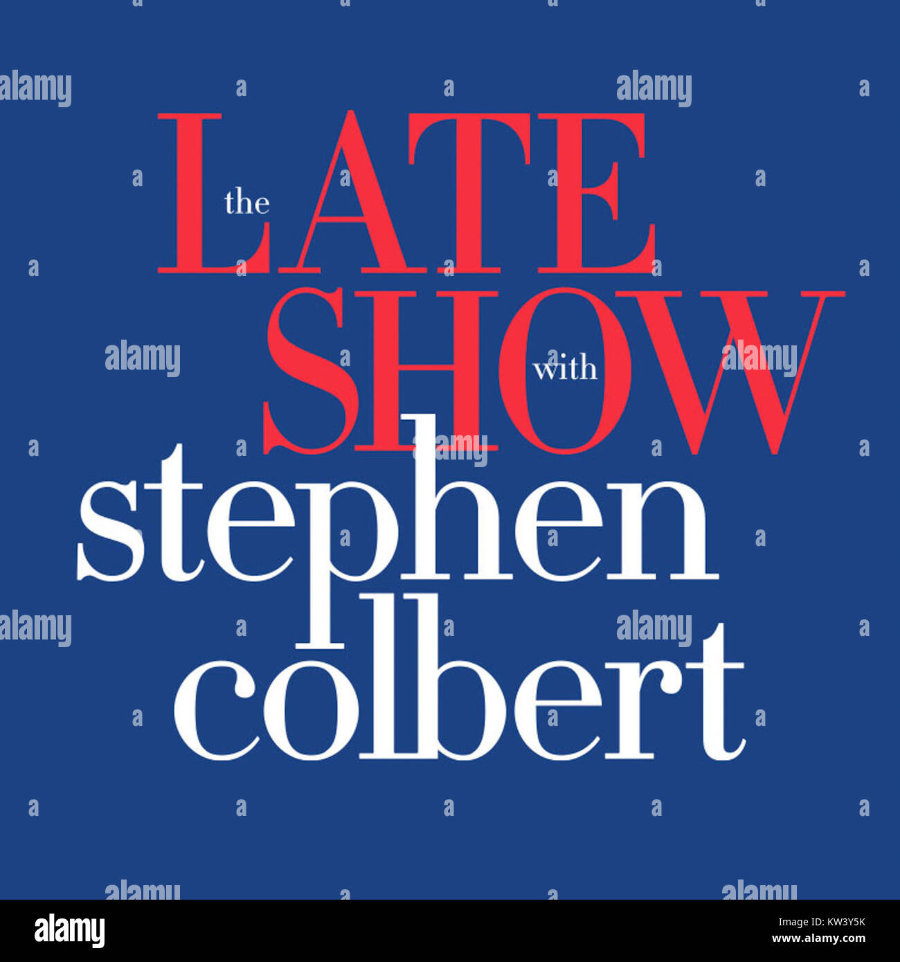 Lateshow colbert logo Stock Photo
